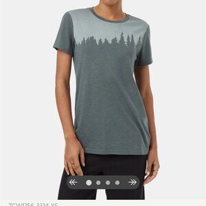 TREEBLEND green Forrest organic cotton short sleeve t shirt | small
